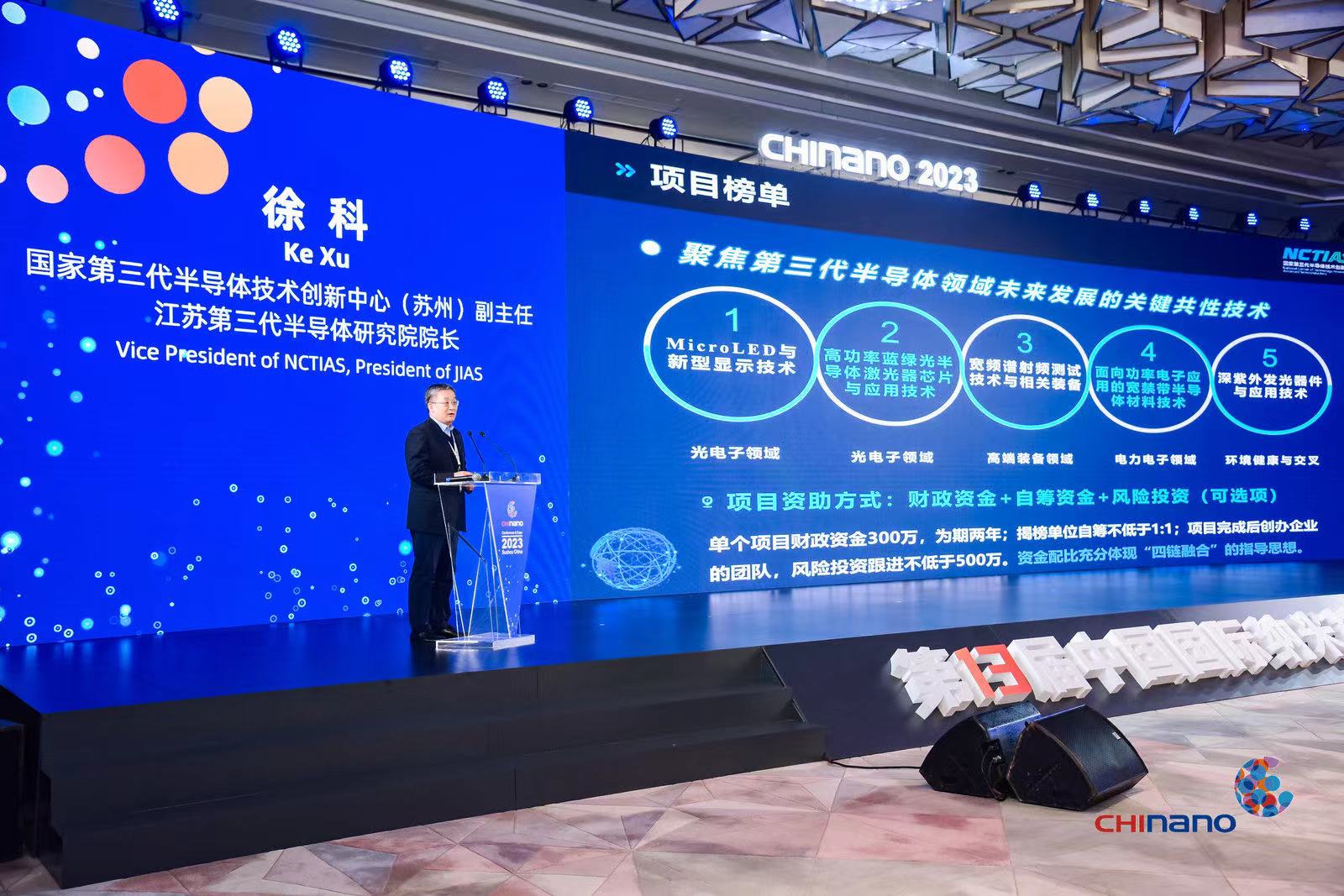米乐M6 米乐第十三届中国国际纳米技术产业博览会开幕 第三代半导体国创中心“揭榜挂帅”项目指南发布(图2)