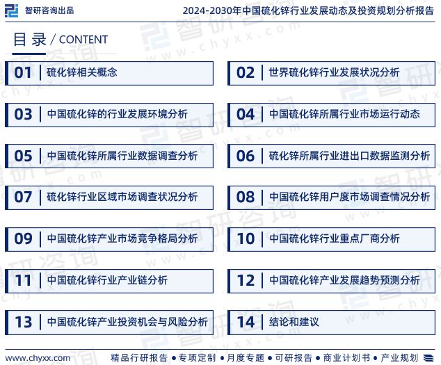 2024年中国硫化锌行业市场集中度、竞争格局及投融资动态分析报告(图2)
