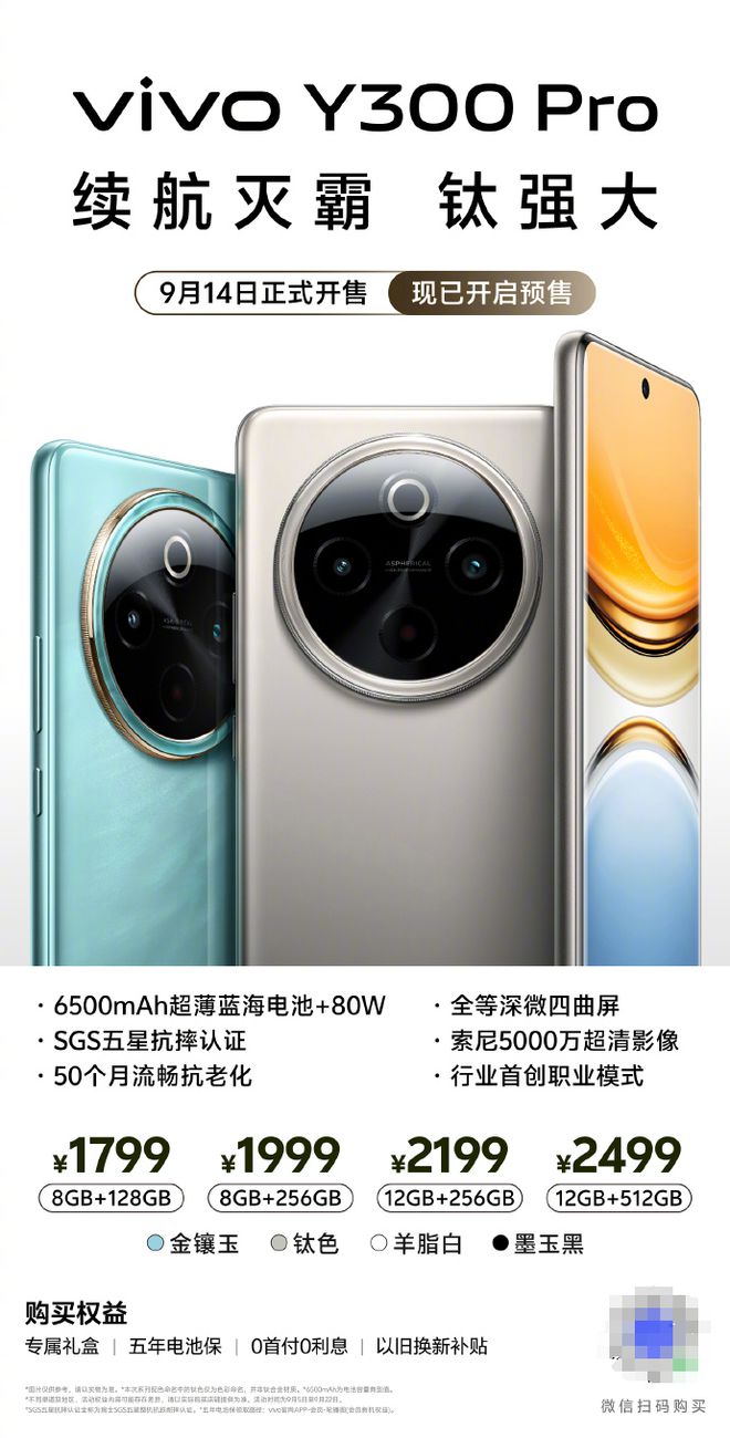 一图看懂vivo Y300 Pro旗舰外观搭配超长续航给你无与伦比的体验(图4)
